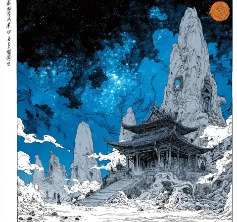 热血题材封面，暖色火焰与奔跑的人物剪影